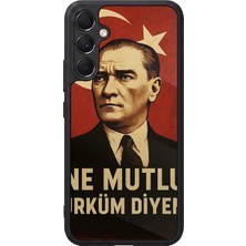 Samsung Galaxy A34 Uyumlu  Mustafa Kemal Ataturk Tasarımlı Glossy Premium Kılıf