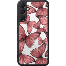 BG AKSESUAR Samsung Galaxy A34 Uyumlu Kelebek Tasarımlı Glossy Premium Kılıf