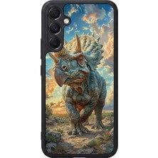 BG AKSESUAR Samsung Galaxy A34 Uyumlu Dinazor Tasarımlı Glossy Premium Kılıf