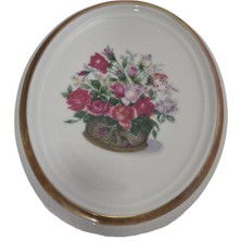 Hasyılmaz Vintage Dekoratif Çiçek Temalı Porselen Duvar Tabağı 11CM 003