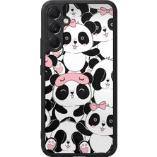 Samsung Galaxy A34 Uyumlu Panda Tasarımlı Glossy Premium Kılıf