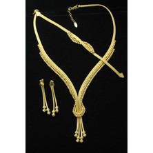 By Barun 925 Ayar Altın Kaplama Kadın Gümüş Set