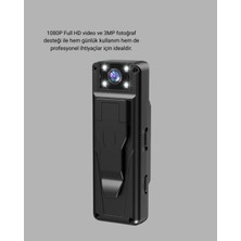 VeraGlobe Buğz 180° Döner Lensli Mini Kamera 1080P Full Hd Hareket Algılama 1200MAH - Buğz