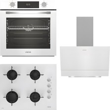 Altus Ala 322 W Fırın 159 Dw Ocak 510 Hw Davlumbaz Beyaz Ankastre Set