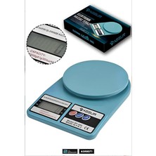 Çaycup Dijital Mutfak Terazisi 1 gr 10 kg Hassas Ölçüm Tartı Hassas Terazi Asr 8071 Mavi Terazi 10 Adet