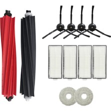 Asgard Grup Roborock Q Revo Master-Q Revo Slim Uyumlu 1 Ana Fırça 4 Yan Fırça 4 Filtre 2 Mop