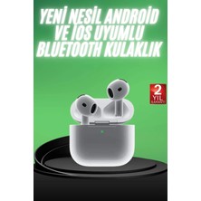 Cepx Yeni Nesil Bluetooth Kulaklık Beyaz Çağrı Cevaplayabilen Kablosuz