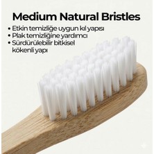 Doğal Bambu Manuel Mediımyetişkin Diş Fırçası