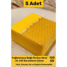 Carlburn #sabun %100 Doğal Güzel Kokulu El Yüz Saç Cilt Vücut Orijinal Bal Sabunu 120G - 5 Adet