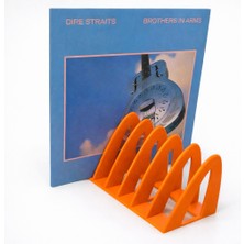 Peace Of Art 12’li Turuncu  Plak Standı – 12” Lp & Double Lp Uyumlu 3D Baskı Vinyl Organizer (Pla)
