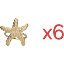 Porland Deniz Yıldızı Gold Yüzükpeçetelik 6'lı