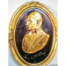 Asil Ayna Atatürk Tablo Polyester Döküm