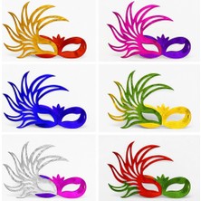 Skygo 6’lı Çift Renkli Venedik Karton Parti Maskesi Seti