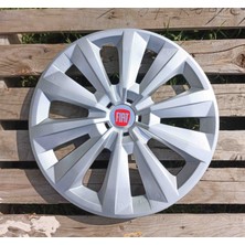 Yk Fiat Egea / Linea / Doblo / Fiorino / Punto Uyumlu 15 Inç Jant Kapağı 4'lü Takım Amblem Hediyeli