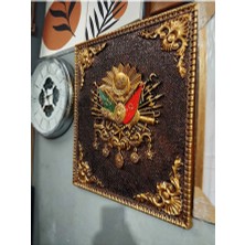 Asil Ayna Osmanlı Arması 60 x 70 (Tuğra)
