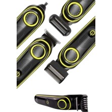 Cepx Saç Sakal Şekillendirici Tıraş Makinesi 5 Başlıklı Paslanmaz Çelik Bıçaklı Unısex