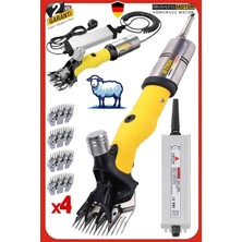 Staxx Power Rus Tipi Adaptörlü 5000W Koyun Kırkma Makinesi Isınmaz Bakır Motor Keçi Köpek Kırpma Makinesi