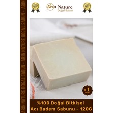 Carlburn #sabun %100 Doğal Güzel Kokulu El Yüz Saç Cilt Vücut Orijinal Bitkisel Acı Badem Sabun 120G - 1 Adet