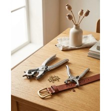 Zenvia Kemer Delme Pensesi 2li Set Deri Ürünler Için Pratik Delik Açma Atı