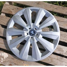 Yk Peugeot 301 / 306 / 307 / 308 / 206 / 207 / 208 / Partner / Bipper Uyumlu 15 Inç Jant Kapağı 4'lü Takım Amblem Hediyeli