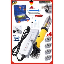 Staxx Power Rus Tipi Adaptörlü Keçi Köpek Koyun Kırkma Isınmaz Bakır Motor Rus Tipi Koyun Kırpma Makinesi 5000W