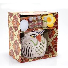 Özfırat Pvc Yapı Seramik Baykuş'lu Buhurdanlık Seti No:02