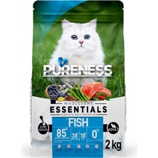 PURENESS Az Tahıllı Somonlu Yetişkin Kuru Kedi Maması 2 KG %85 Hayvansal Protein Parlak Tüy & Deri Sağlığı Hidrolize Protein Taurin Glukozamin Omega 3-6 Biotin