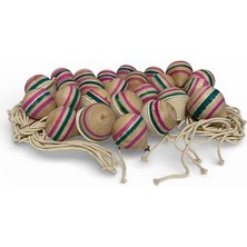 Mobilreyon 25 Adet Ahşap Topaç + 2 Şer Metre Ipiyle Geleneksel Nostalji Oyuncak