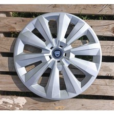 Yk Dacia Sandero / Stepway / Logan / Dokker / Lodgy Uyumlu 15 Inç Jant Kapağı 4'lü Takım Amblem Hediyeli