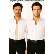 Lirona Erkek Premium Modal Pamuk Görünmez Atlet - Ten Rengi