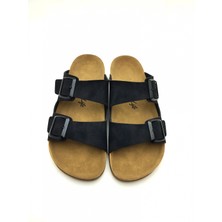 5963 Erkek Ortopedik Çift Tokalı Rahat Günlük  Terlik