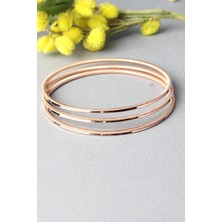 By Barun 925 Ayar Gümüş  Ajda Bilezik Kadın Hediye