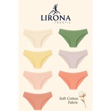 Lirona - Pack Soft Cotton Premium Fabric Slip Briefs ( Özel Kumaş Esnek Rahat Bikini Külot )