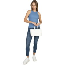 Lirona Kadın Pamuk Kaşkorse Fitilli Halter Yaka Crop Atlet - Dış Giyim