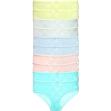 Leopardess 10 Adet Kadın Komple Tül Dantel Bato Külot