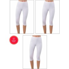 Lirona Kadın Pamuklu Likralı Diz Üstü Kısa Tayt Şort - Etek Içi Astar