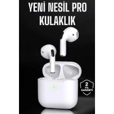 Akinco Beyaz Yeni Nesil Bluetooth Kulaklık Yüksek Ses Kaliteli Anc Özelliği