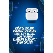 Akinco 3.nesil Ios Android Uyumlu Bluetooth 5.0 Beyaz Çağrı Cevaplama