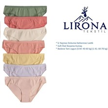 Lirona - Pack Soft Cotton Premium Fabric Slip Briefs ( Özel Kumaş Esnek Rahat Bikini Külot )