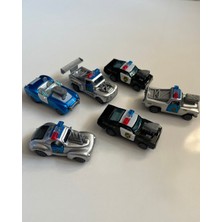 Mavi Su Dünyası Çek Bırak Metal Polis Arabalar 6 Parçalı Set 8 cm Arabalar