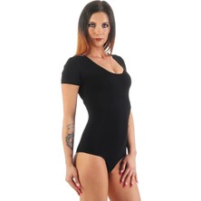 United Tekstil Kadın Pamuklu Likralı Diz Üstü Kısa Tayt Şort - Etek Içi Astar