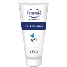 Ersağ 200 ml El Losyonu Beyaz Renkli Besleyici Onarıcı Krem Tüm Cilt Tipleri İçin