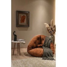 AVYNA Monza™ Premium Relax 2’si 1 Arada Yer Minderi & Armut Koltuk – Tay Tüyü Kumaş, Ergonomik Tasarım