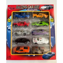 Mavi Su Dünyası Metal Şehir Arabaları | Metal Şehir Araçları | 10' Lu Araba Seti |7 cm Uzunluğunda Metal Arabalar