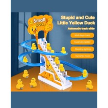 Mavi Su Dünyası Kaydıraklı Ördek Seti | Müzikli ve Işıklı | Dön Dolaş Ördek Oyunu | Merdivenden Çıkıp Kaydıraktan Kayan Yavru Ördek