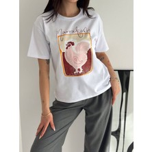Noa Noa Horoz Baskılı Kısa Kollu T-Shirt