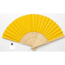 Hediye Sandalı Lüks Katlanabilir El Yelpazesi - Hediyelik Modern Yelpaze