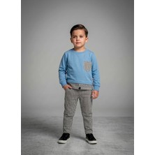 Stilera Erkek Çocuk Rahat Kesim Günlük ve Bayramlık Sweatshirt Pantolon Alt Üst 2'li Takım 3-6 Yaş