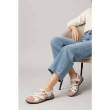 Mammamia D26YS-2415 Kadın Deri Sandalet