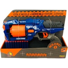 Kiddico Toys Yumuşak Sünger Köpük Mermi Atan Nişancı 2 Silah Tabanca